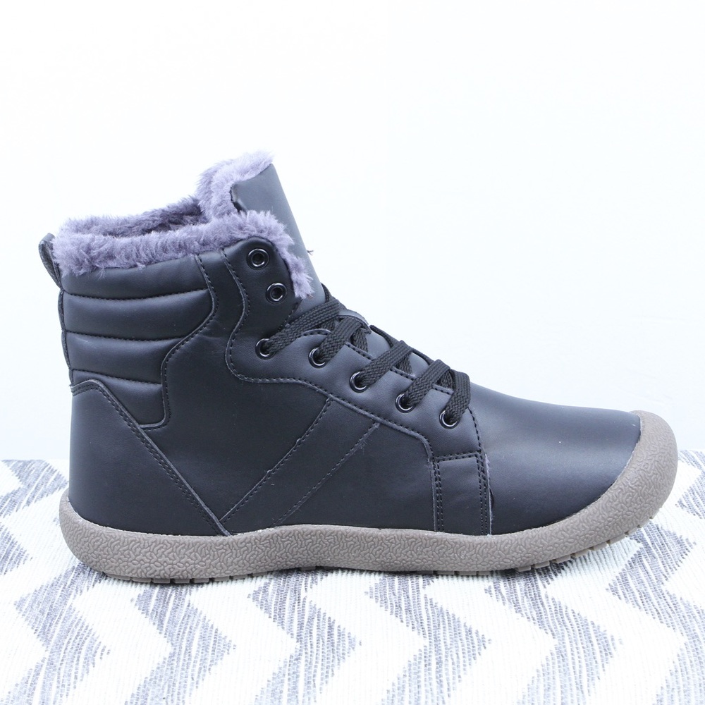 NEW Mens SASHA Waterproof Fur Ankle Boots - Picture 3 of 7